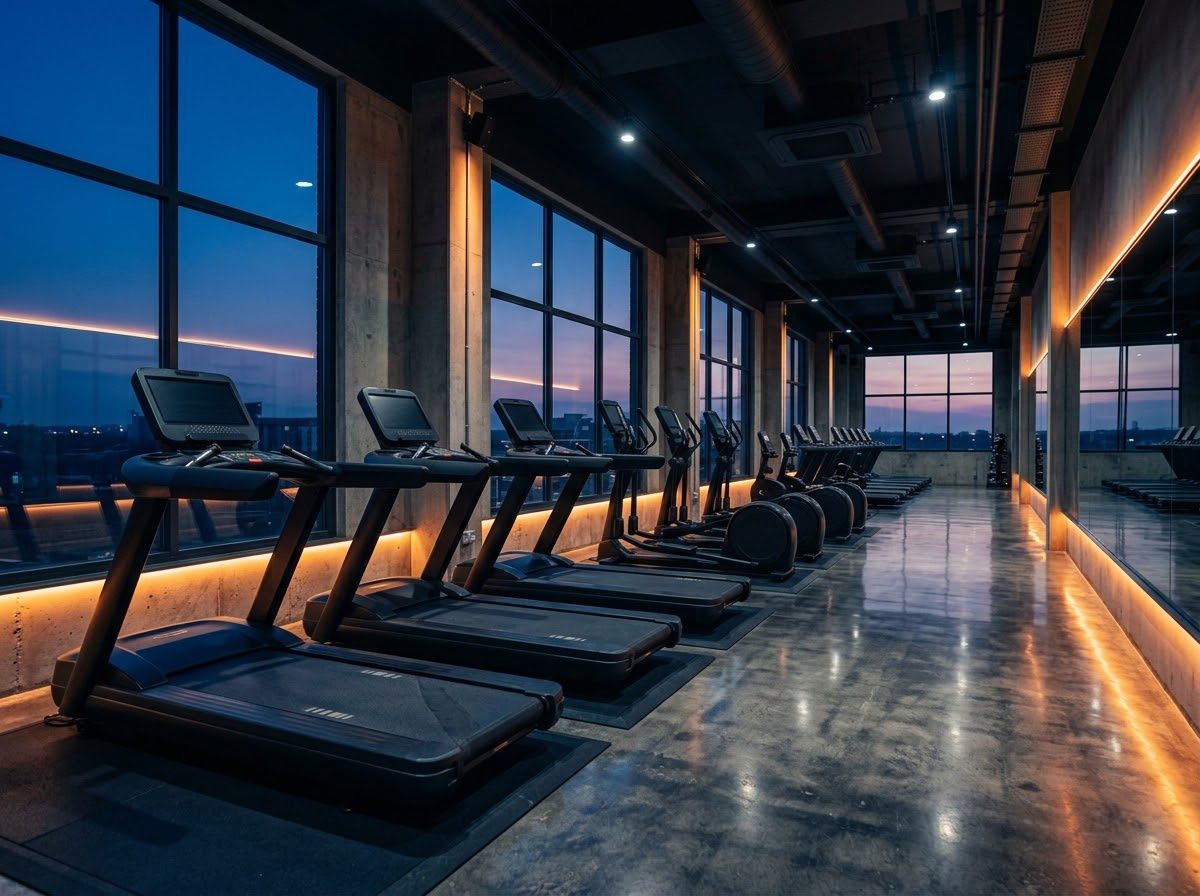AI-generated placeholder image of treadmills